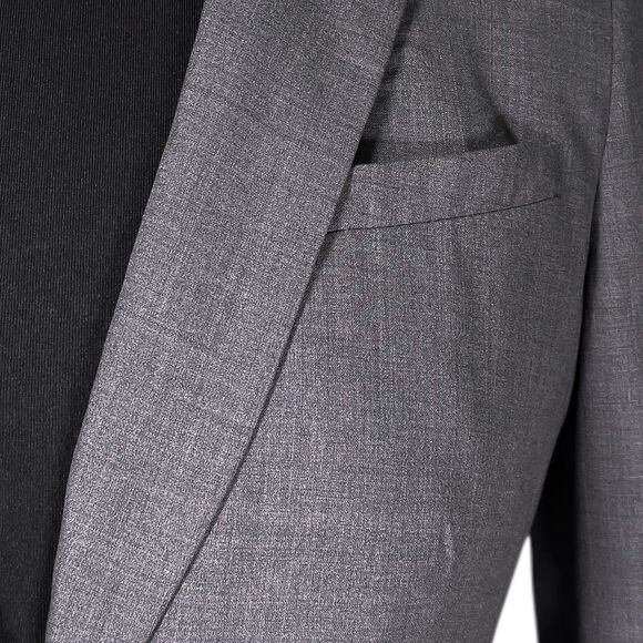 Banana Republic Women's Blazer Gray Wool Stretch Office Business Suit Jacket 6 - Picture 5 of 10